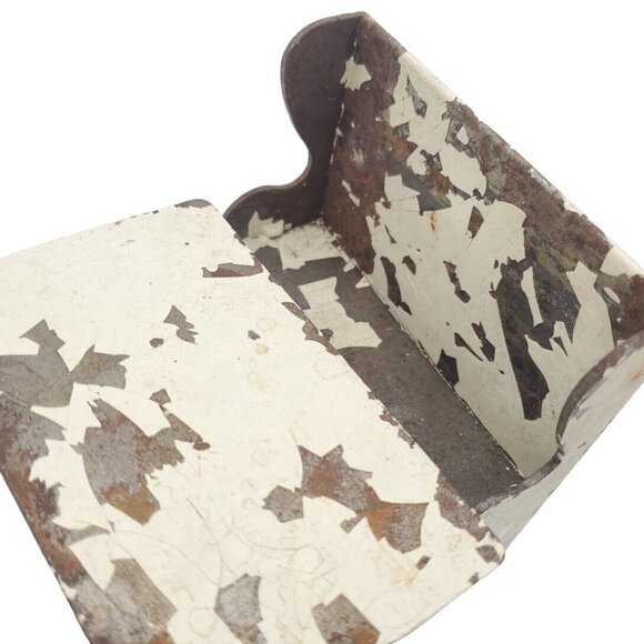 Vintage Aracade Cast‎ Iron Doll House Miniature Table & Bench Chair - Picture 3 of 8